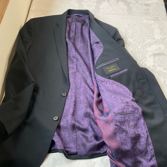 Ted Baker London Other - Ted Baker London Endurance Blazer Wool Signature Purple Paisley Lining Size 42R